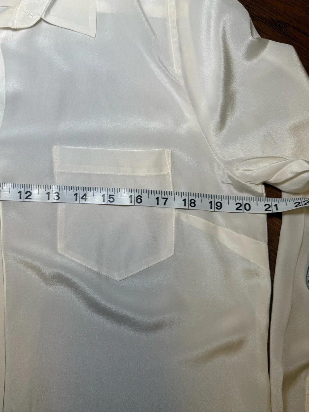 J.Crew NWT 100% Silk Button Down Blouse 12 Tall Ivory Classic Corporate Luxury